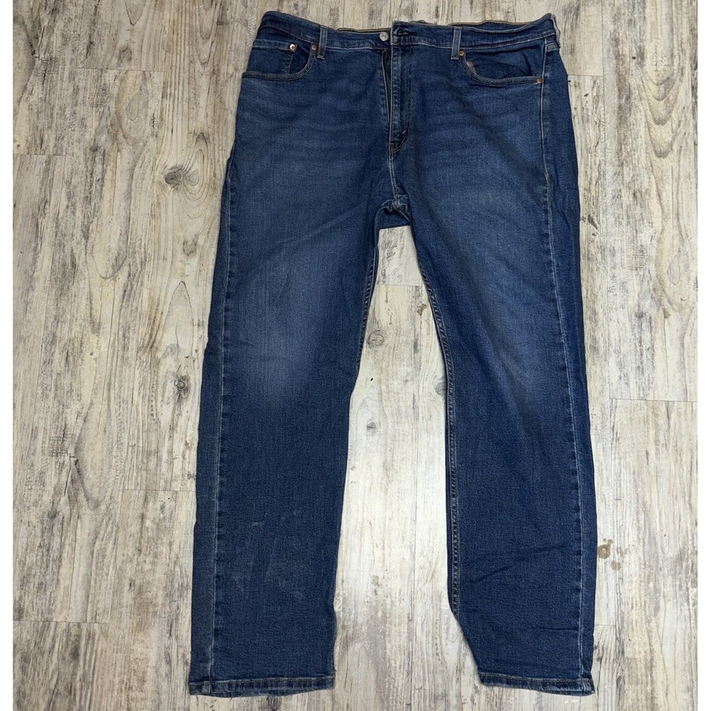 Levi's 505 Blue Denim Regular Fit Men's Red Tab Straight Leg Jeans Size 40 X 32